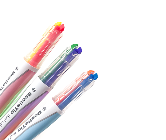 Surligneurs à double pointe Beetle Tip