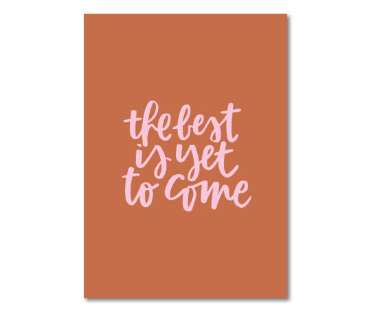 Carte double - The best is yet to come