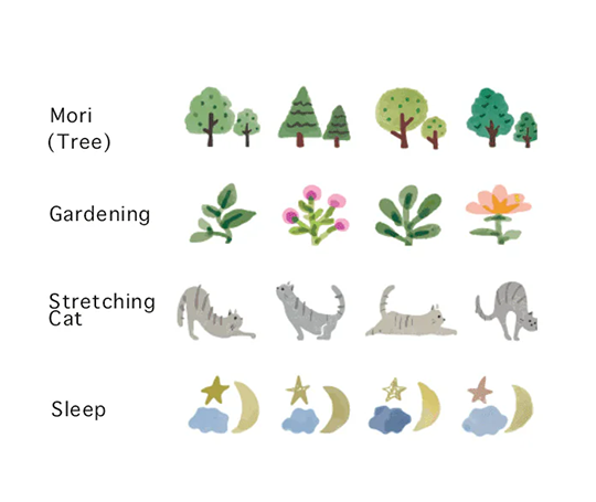 Mini dérouleur de washi tape Deco Rush - Fleurs