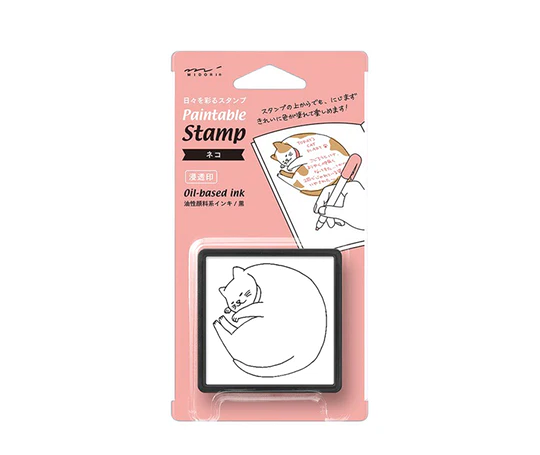 Midori - Cachet pré-encré Chat