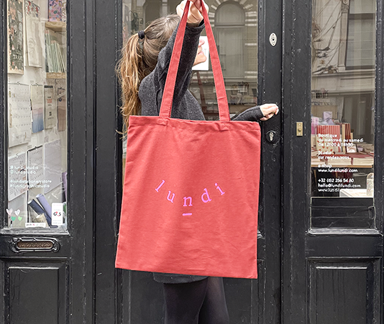 Tote bag Lundi 2025 - Rouille