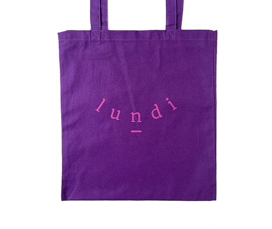Tote bag Lundi 2025 - Violet