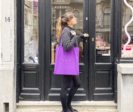 Tote bag Lundi 2025 - Violet