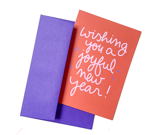 Carte - Wishing You a joyful new year !