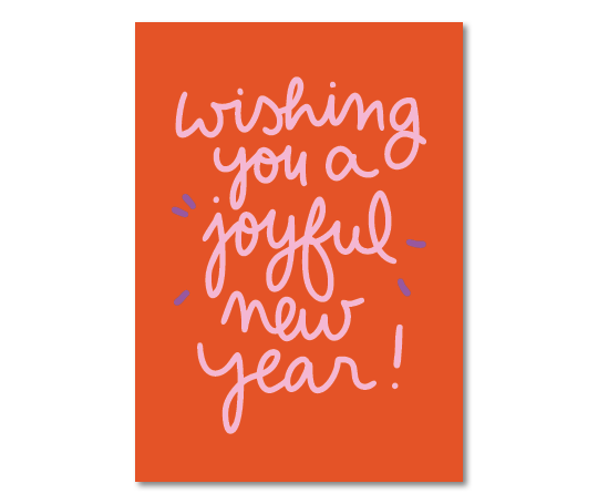 Carte - Wishing You a joyful new year !