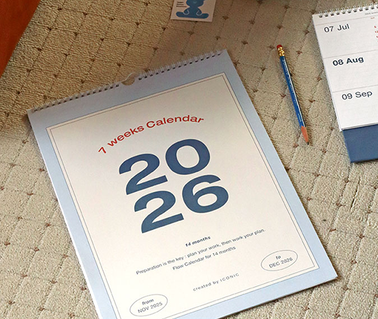 Calendrier 7 weeks - 2026 (14 mois)