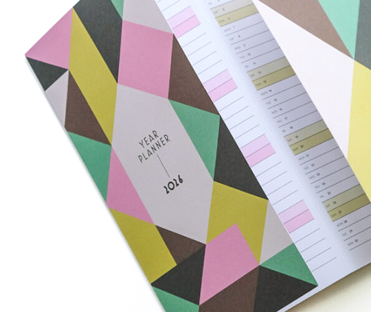 Calendrier dépliant - vue annuelle 2026