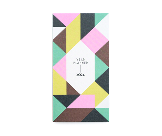 Calendrier dépliant - vue annuelle 2026