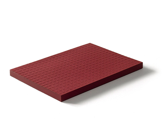 Carnet cousu main Martina à couverture gaufrée - Cherry