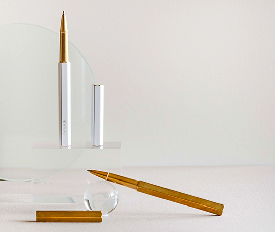 Ystudio roller en laiton - Blanc