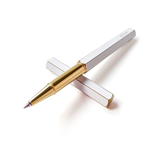 Ystudio roller en laiton - Blanc