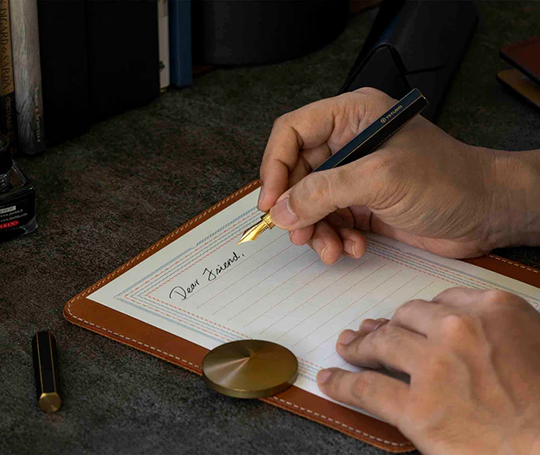 Ystudio stylo-plume en laiton - Noir