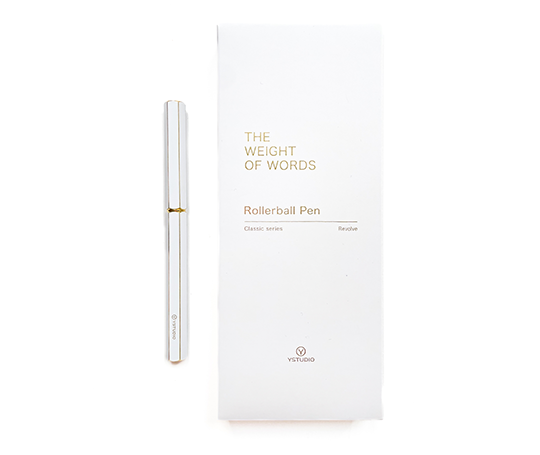 Ystudio roller en laiton - Blanc