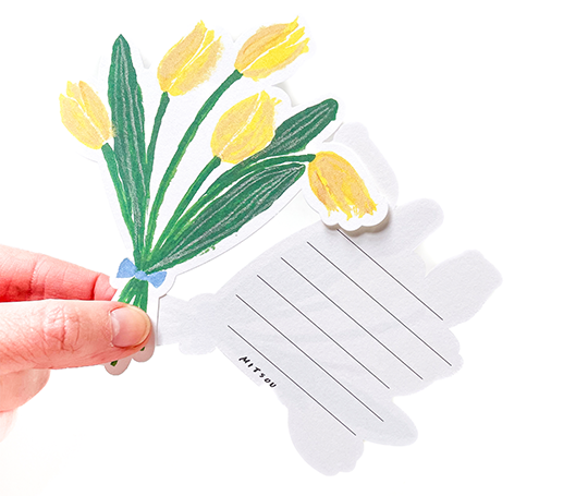 40 Mini cartes - Tulipes