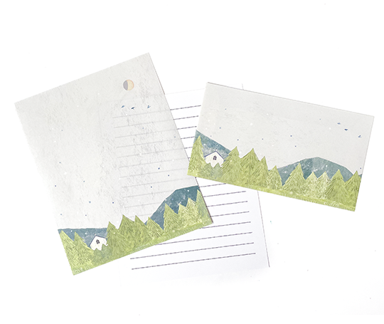 Ensemble de papier à lettres - Yama Amori Yuko