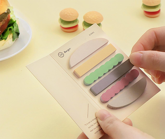 Notes adhésives index - Burger