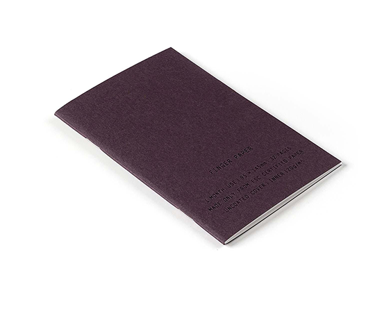 Carnet Finger Paper avec pages numérotées de 1 à 31 - Deep Purple