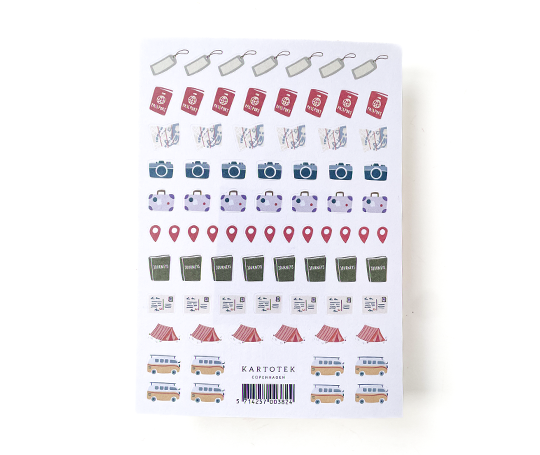 Planche d'autocollants - Mini Travel