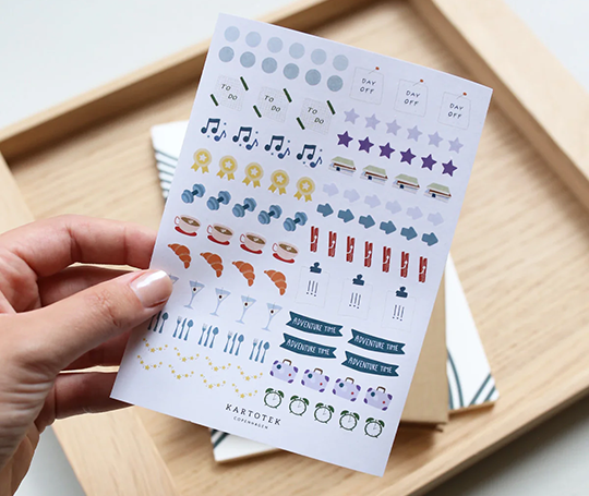 Planche d'autocollants - Mini Calendar I