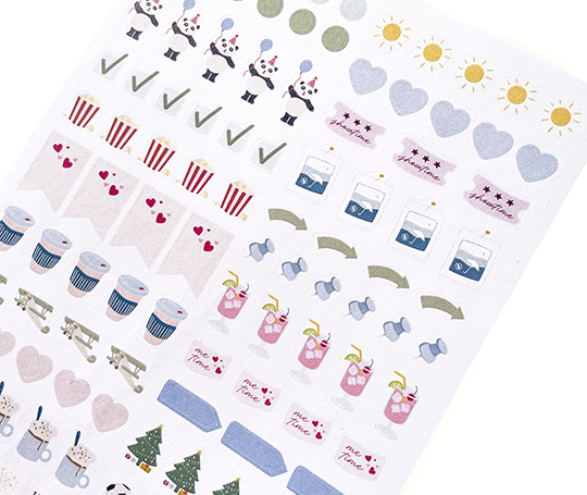 Planche d'autocollants - Mini Calendar II