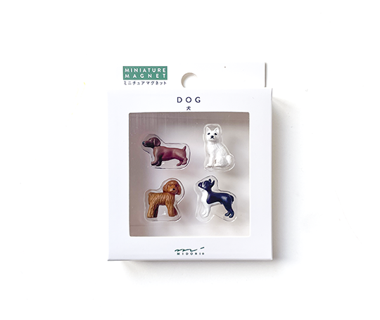 Midori 4 mini aimants - Dogs
