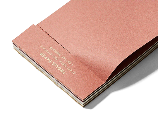 Caprice bloc-mémo à feuilles multicolores - Rose