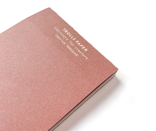 Caprice bloc-mémo à feuilles multicolores - Rose
