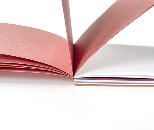 Caprice bloc-mémo à feuilles multicolores - Rose