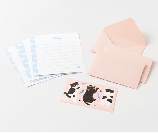 Mini set de papier à lettres - Chats gourmands
