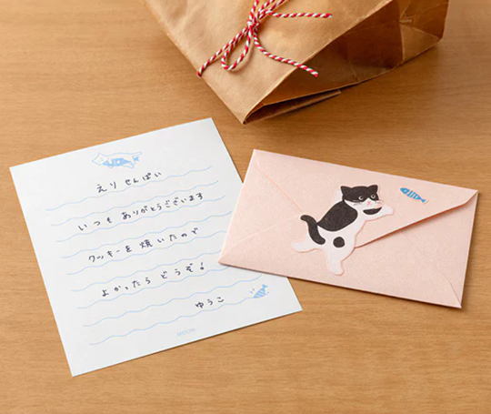 Mini set de papier à lettres - Chats gourmands