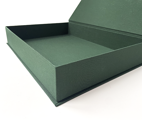 Boîte livre toilée - vert sapin