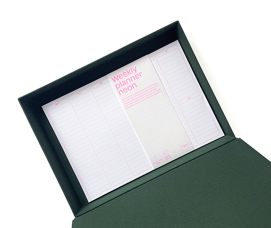 Boîte livre toilée - vert sapin