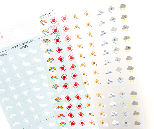 Midori - mini autocollants - Weather