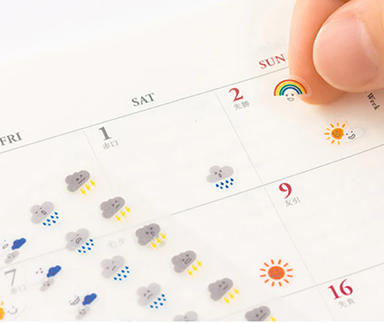 Midori - mini autocollants - Weather