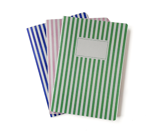 Carnet souple à rayures