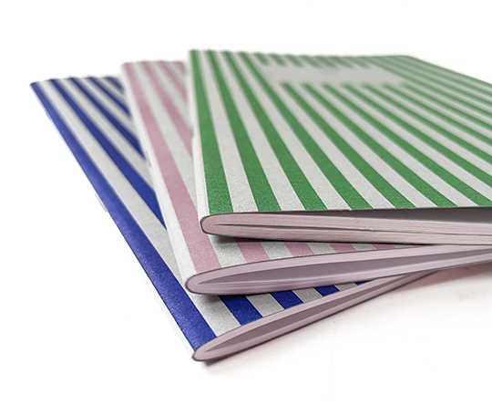 Carnet souple à rayures