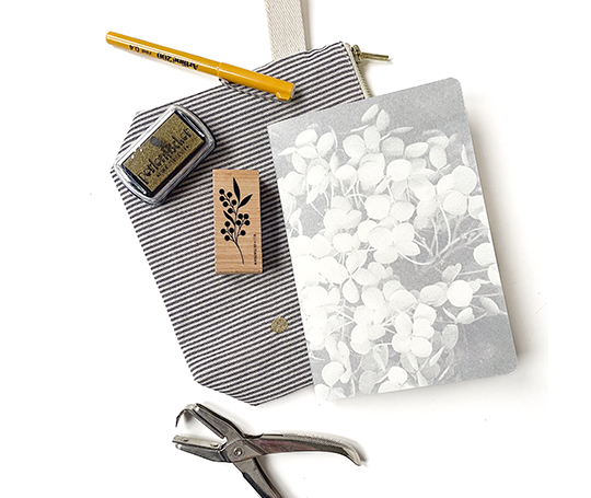 Carnet souple Hortensias