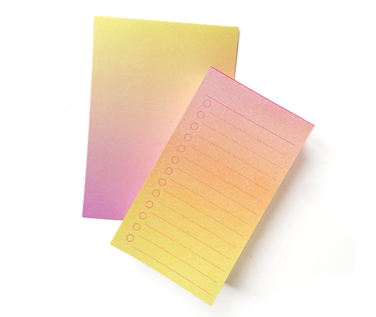 Mini bloc To Do imprimé en risographie