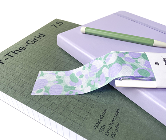 Ruban en taffetas marbré de 38 mm