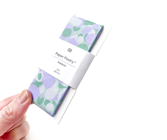 Ruban en taffetas marbré de 38 mm