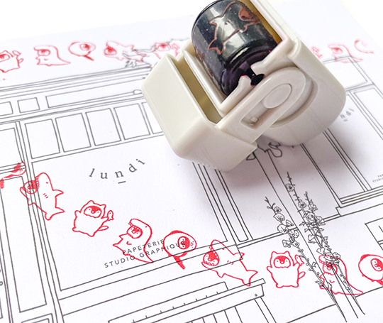 Cachet roulette - Pingouin costumé