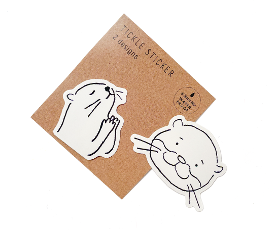 Autocollants Tickle - Loutres