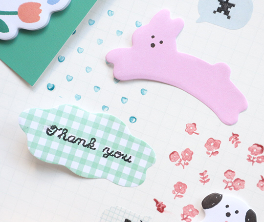 Notes adhésives Sticky Memo - Lapin/nuage