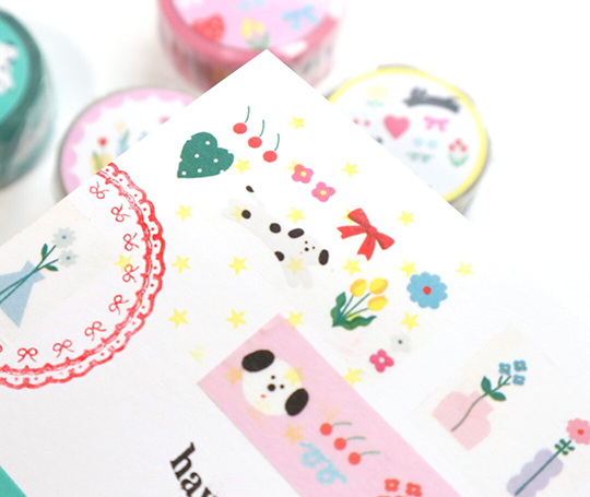 Washi tape Kimalle - motifs & chien