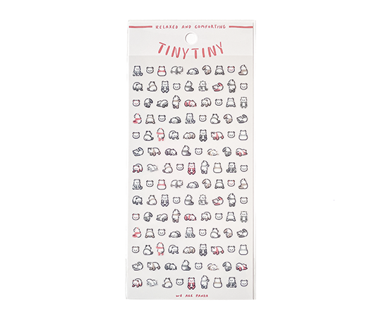Planche d'autocollants Tiny Tiny - Pandas