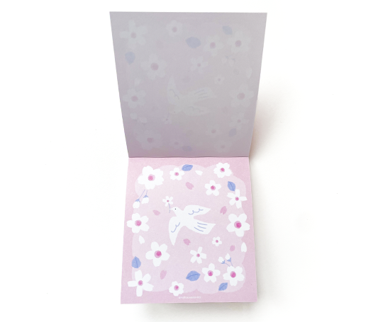 Bloc mémo illustré - Colombe