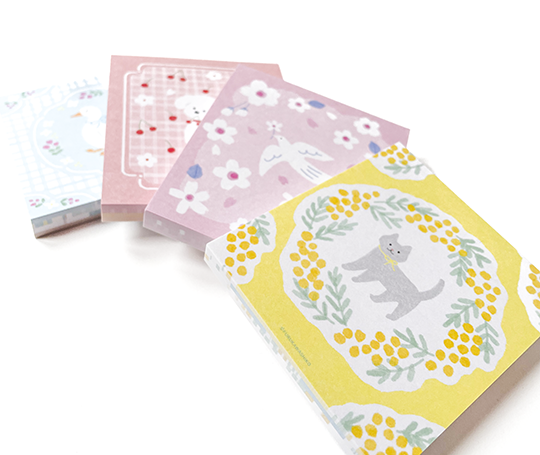 Bloc mémo illustré - Mimosa