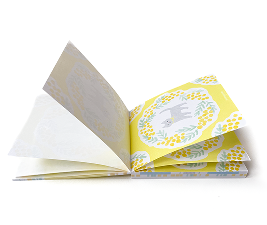 Bloc mémo illustré - Mimosa