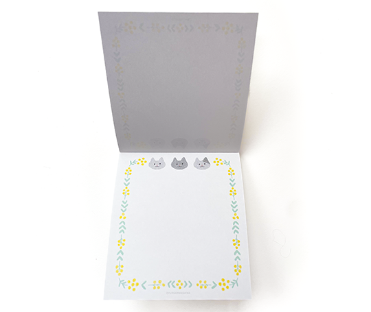 Bloc mémo illustré - Mimosa