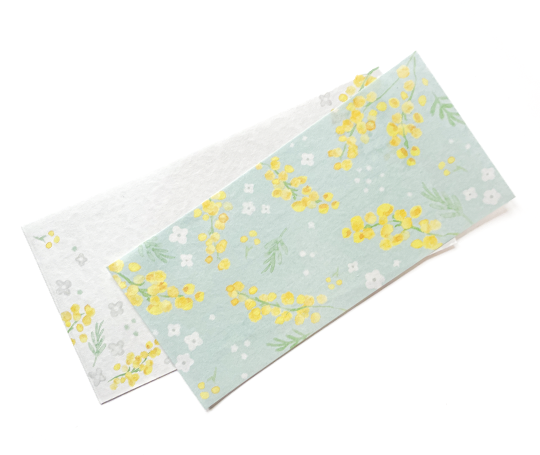 Papier à lettres "Le billet du jour" - Mimosa